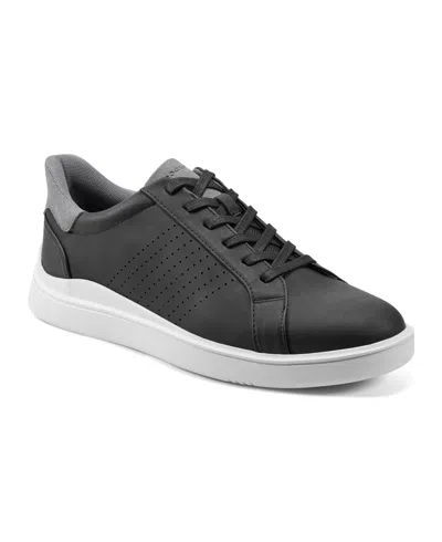 Rockport Men Tristen Step Activated Lace Up Sneaker In Black