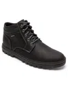 Rockport Mens Leather Outdoor Ankle Boots In Black