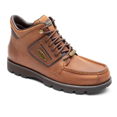 Pre-owned Rockport Mens  Umbwe Ii Mweka Tan Lea Waterproof Boots Authentic In Box In Brown