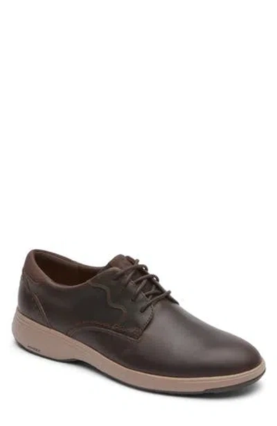Rockport Men's Noah Plain Toe Shoes In Dark Brown
