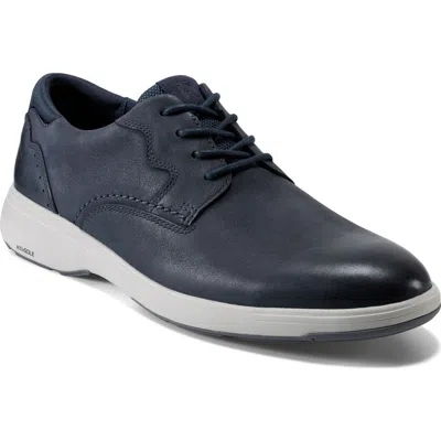 Rockport Noah Plain Toe Derby In Dark Blue