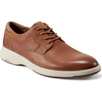 Rockport Noah Plain Toe Derby In Light Natural