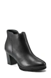 Rockport Olive Womens Block Heel Leather Ankle Boots In Black