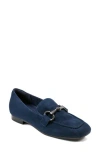 Rockport Women's Polly Slip-on Square Toe Dress Loafers In Dark Blue