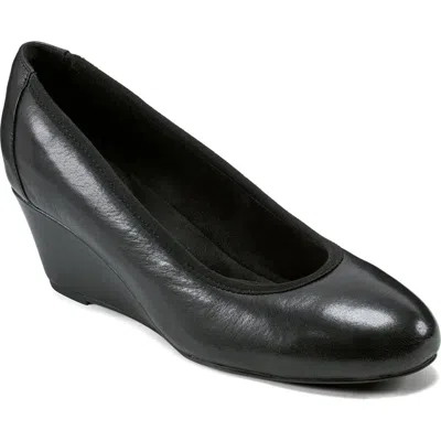 Rockport Rita Ballet Flat In Black Leather