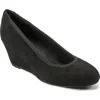 Rockport Rita Ballet Flat In Black Suede