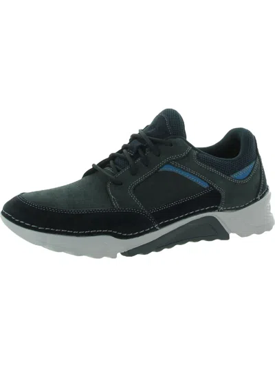 Rockport Rocsports Mdg Laceup Mens Leather Fitness Athletic And Training Shoes In Blue