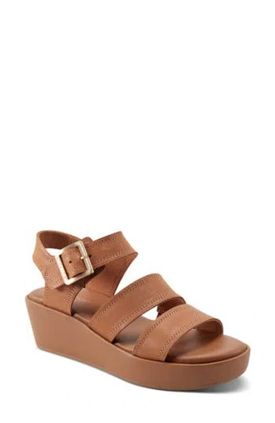 Rockport Rwanala Wedge Sandal In Brown