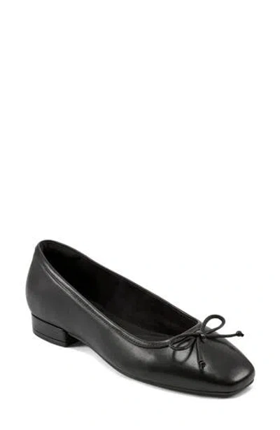 Rockport Sadie Ballet Flat In Black Leather