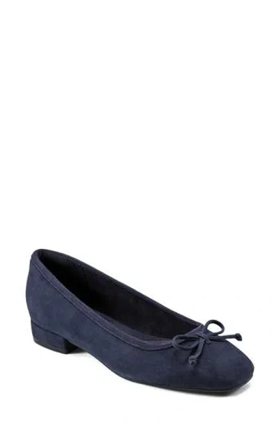 Rockport Sadie Ballet Flat In Dark Blue