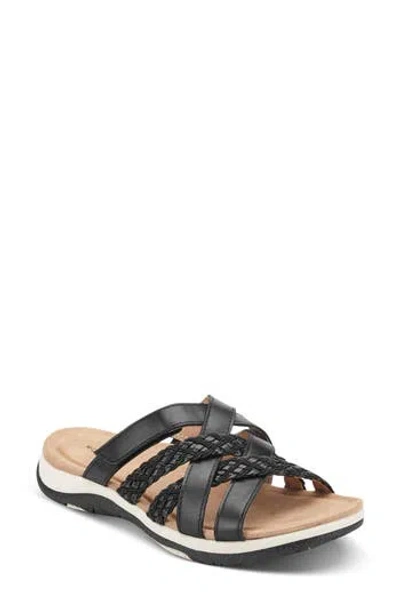 Rockport Sedona Slide Sandal In Black