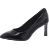 Rockport Sheehan Womens Patent Leather Slip-on Dress Heels In Black