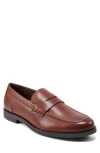 Rockport Men's Soren Dress Slip On Penny Loafers In Dark Brown