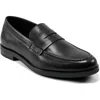 Rockport Sutton Penny Loafer In Black Leather