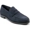 Rockport Sutton Penny Loafer In Dark Blue