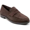 Rockport Sutton Penny Loafer In Dark Brown