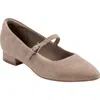 Rockport Taren Pointed Toe Flat In Brown