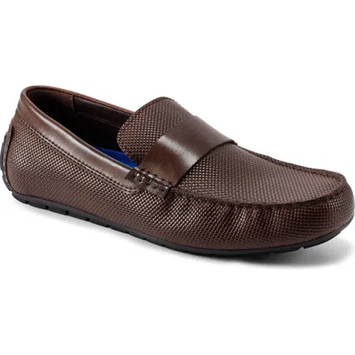 Rockport Tayo Embossed Loafer In Dark Brown