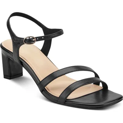 Rockport Teddy Ankle Strap Sandal In Black