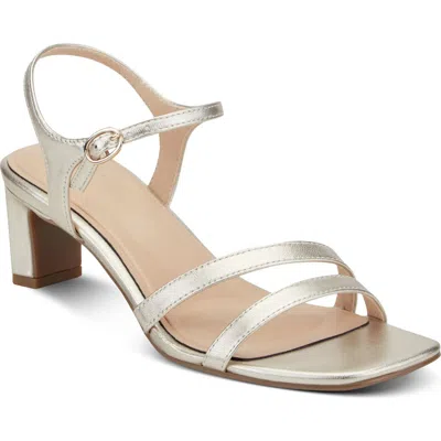 Rockport Teddy Ankle Strap Sandal In Gold