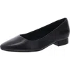Rockport Adelyn Womens Leather Pointed Toe Ballet Flats In Black