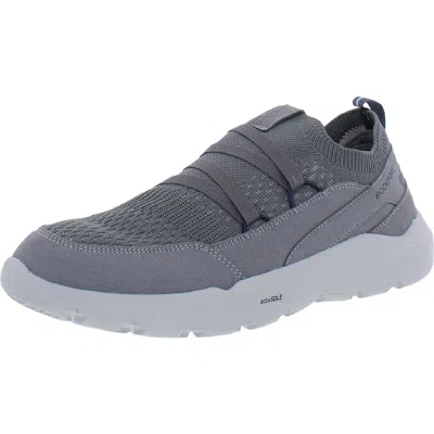 Rockport Tf M Evo Mdg Pull Up Mens Slip On Life Style Casual And Fashion Sneakers In Gray