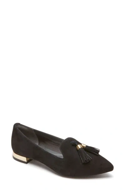 Rockport Total Motion Zuly Luxe Pointy Toe Loafer In Black