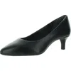 Rockport V7839g1002279 Womens Memory Foam Leather Kitten Heels In Black