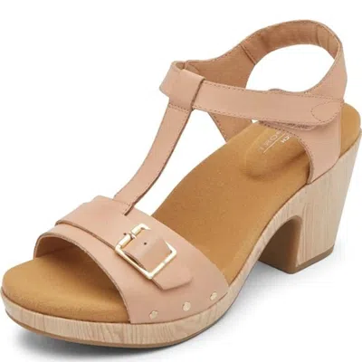 Rockport Vivianne Ci8982-277 Sandals Women's B Brown Ankle Strap Htat1282 In Neutral