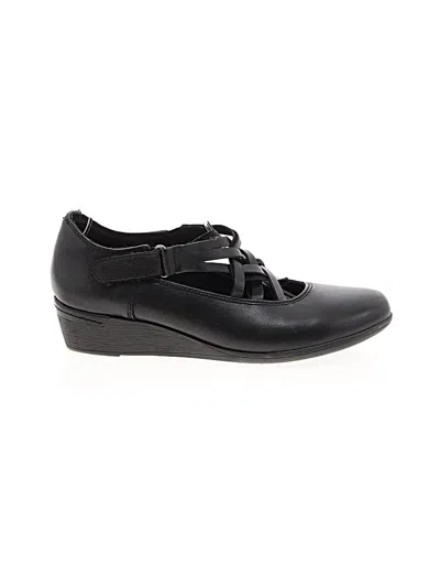 Pre-owned Rockport Wedges In Black