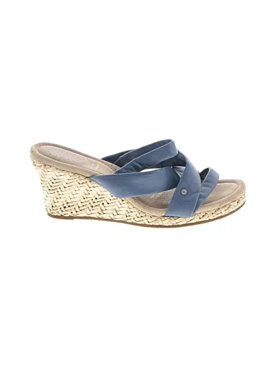 Pre-owned Rockport Wedges In Blue