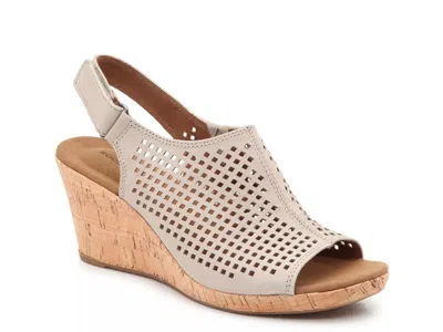 Rockport Wide Width Briah Wedge Sandal In Brown