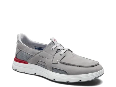 Rockport Wide Width Seadon Boat Shoe In Gray