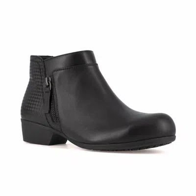 Rockport Women's Carly Work Safety Toe Bootie In Black