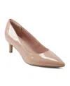 Rockport Cindy Pointed Toe Pump In Light Natural Patent
