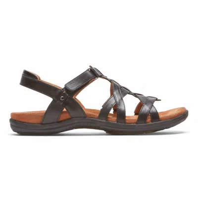 Rockport Women's Cobb Hill Rubey Woven Sandals In Black