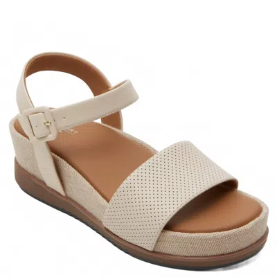 Rockport Women's Delanie Sandal In Vanilla In White