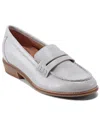 Rockport Women's Elisea Round Toe Casual Loafers In Light Blue Leather
