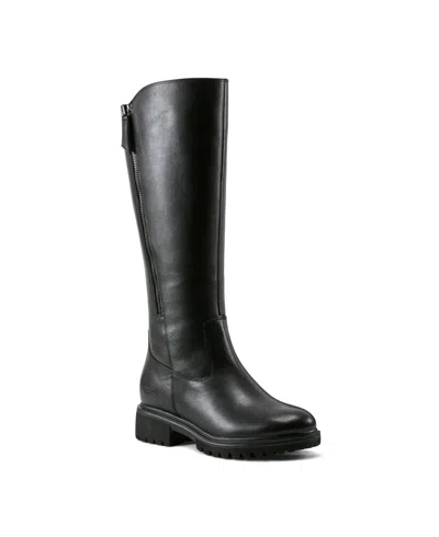 Rockport Women's Ivette Waterproof Casual Boots In Black Leather