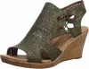 ROCKPORT WOMEN'S JANNA PERF WEDGE BOOTIE IN GREEN