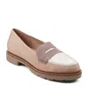 Rockport Women's Kacey Penny Casual Slip-on Loafers In Light Natural Suede Multi
