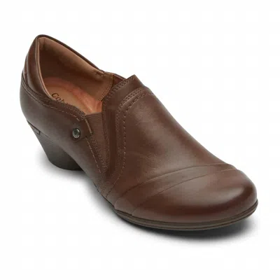Rockport Women's Laurel Slip-on Shoes In Bark In Brown