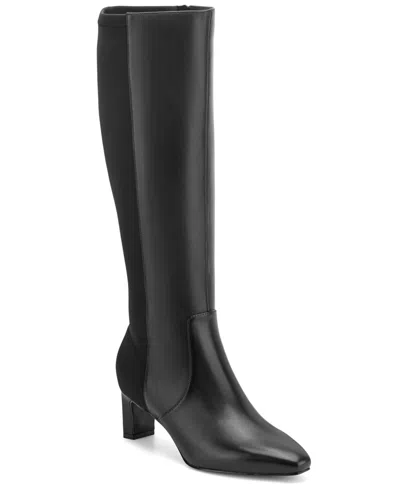 Rockport Women's Mabel Leather Dress Boots In Black