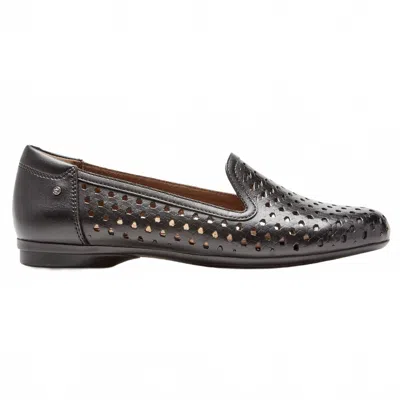 Rockport Women's Maiika Woven Slip-on Shoes In Black
