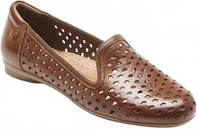Rockport Women's Maiika Woven Slip-on Shoes In Tan In Brown