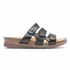 Rockport Women's May Slide Sandal In Black In Brown