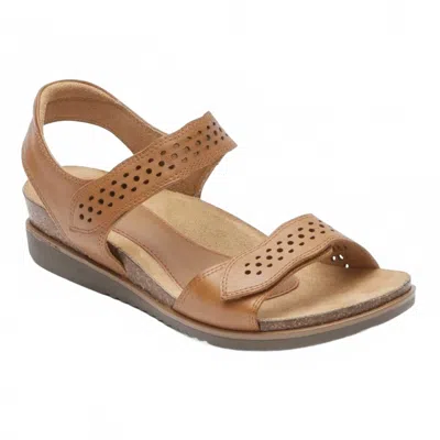 Rockport Women's May Wave Strap Sandal In Amber In Multi