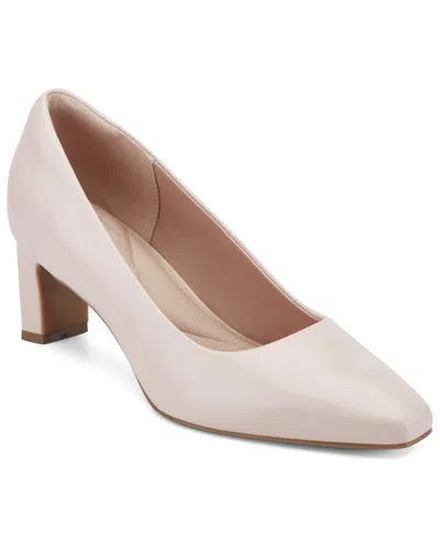 Rockport Women's Merida Block Heel Pumps In White