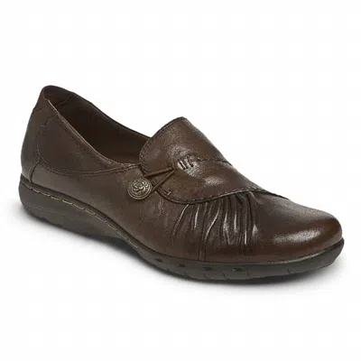 Rockport Women's Paulette Slip-on Flats In Bark In Brown