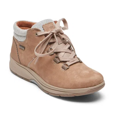 Rockport Women's Pyper Hiker Boot - Extra Wide In Taupe Nubuck In Multi
